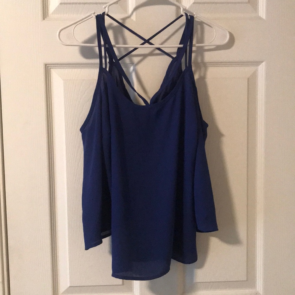 Sexy Charlotte Russe cold shoulder spaghetti strap top